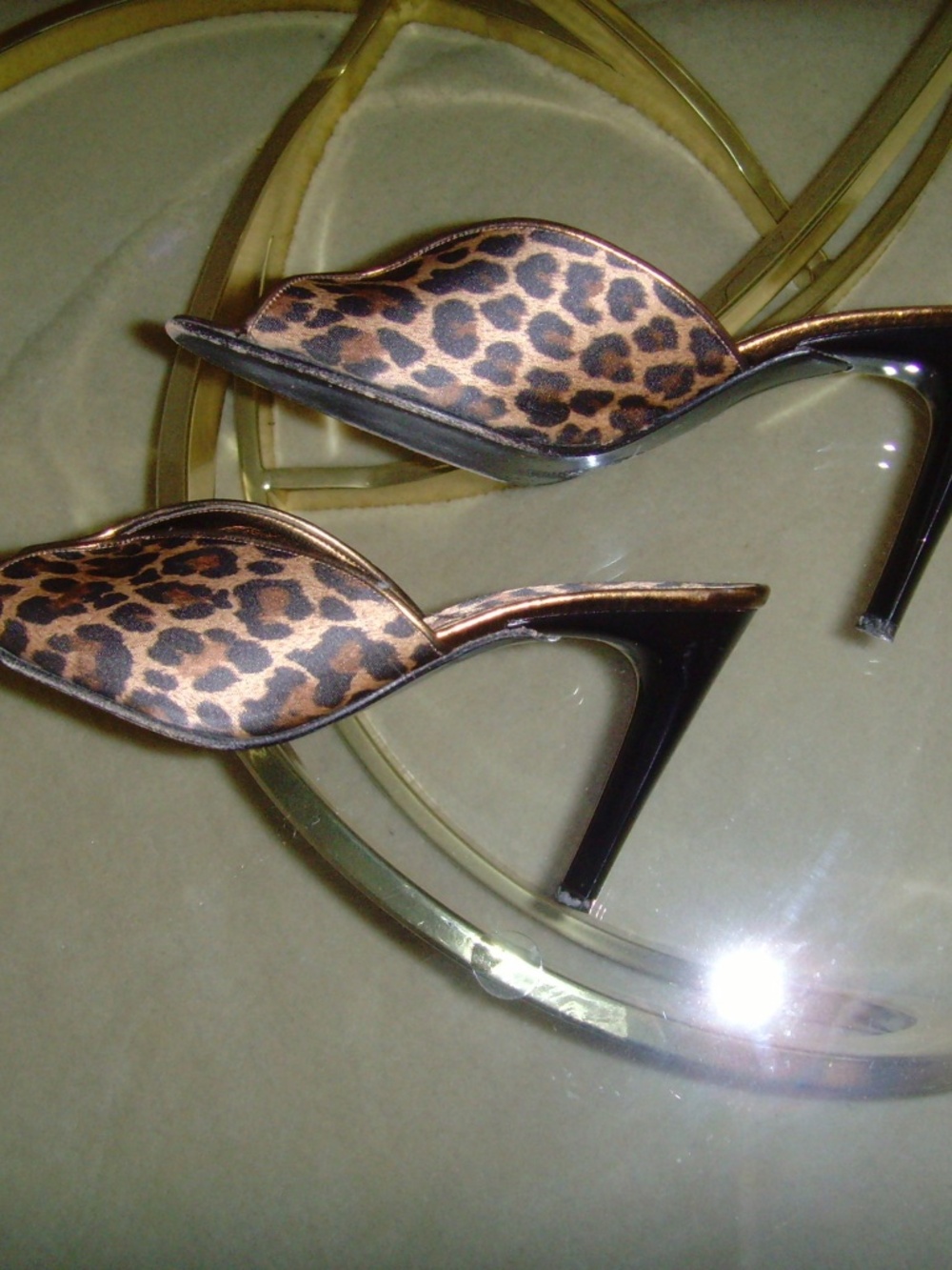ORIGINE Leopard Print and Metallic Mules - Picture 11 of 15